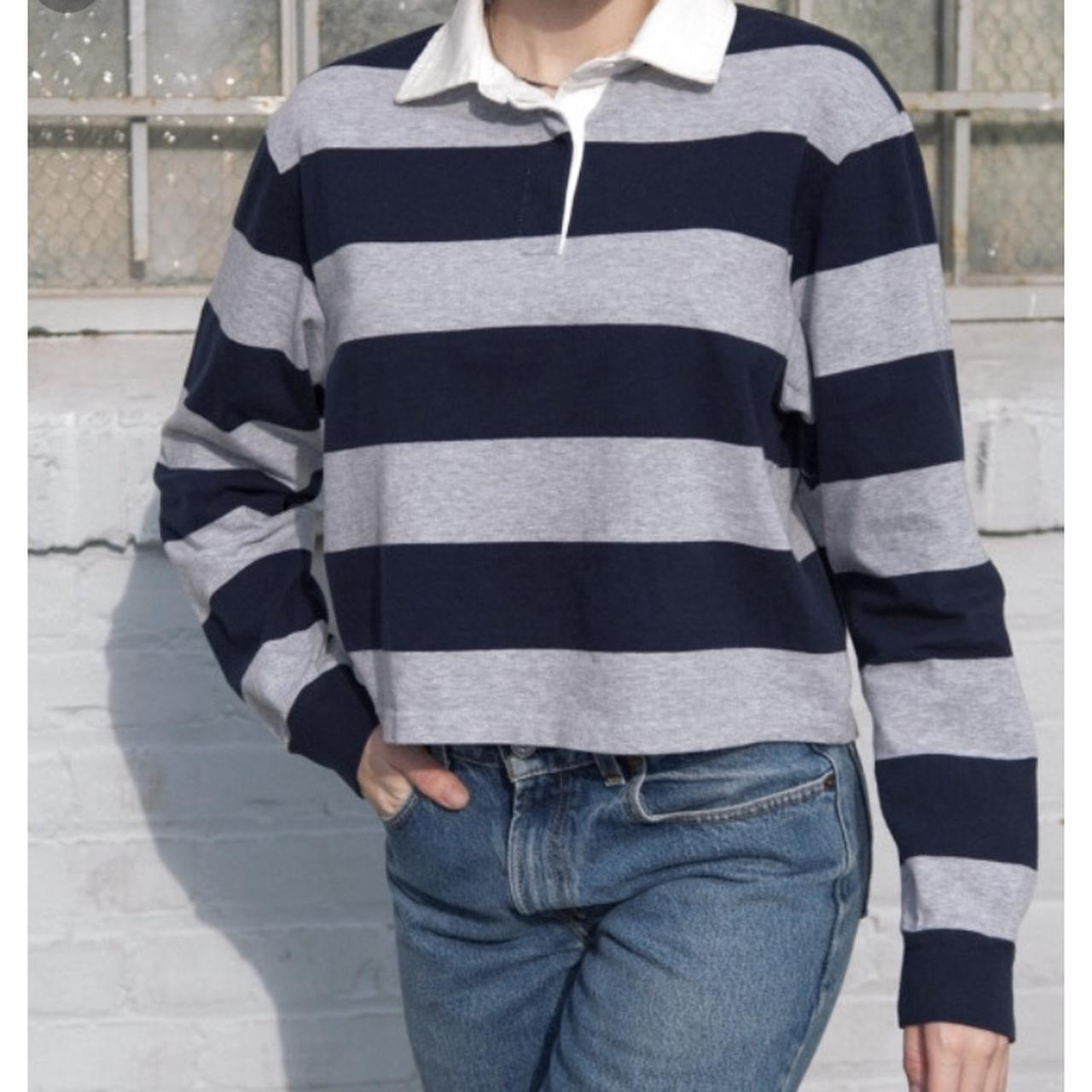 Brandy Melville Evelyn Rugby Shirt >Size Small but... Depop