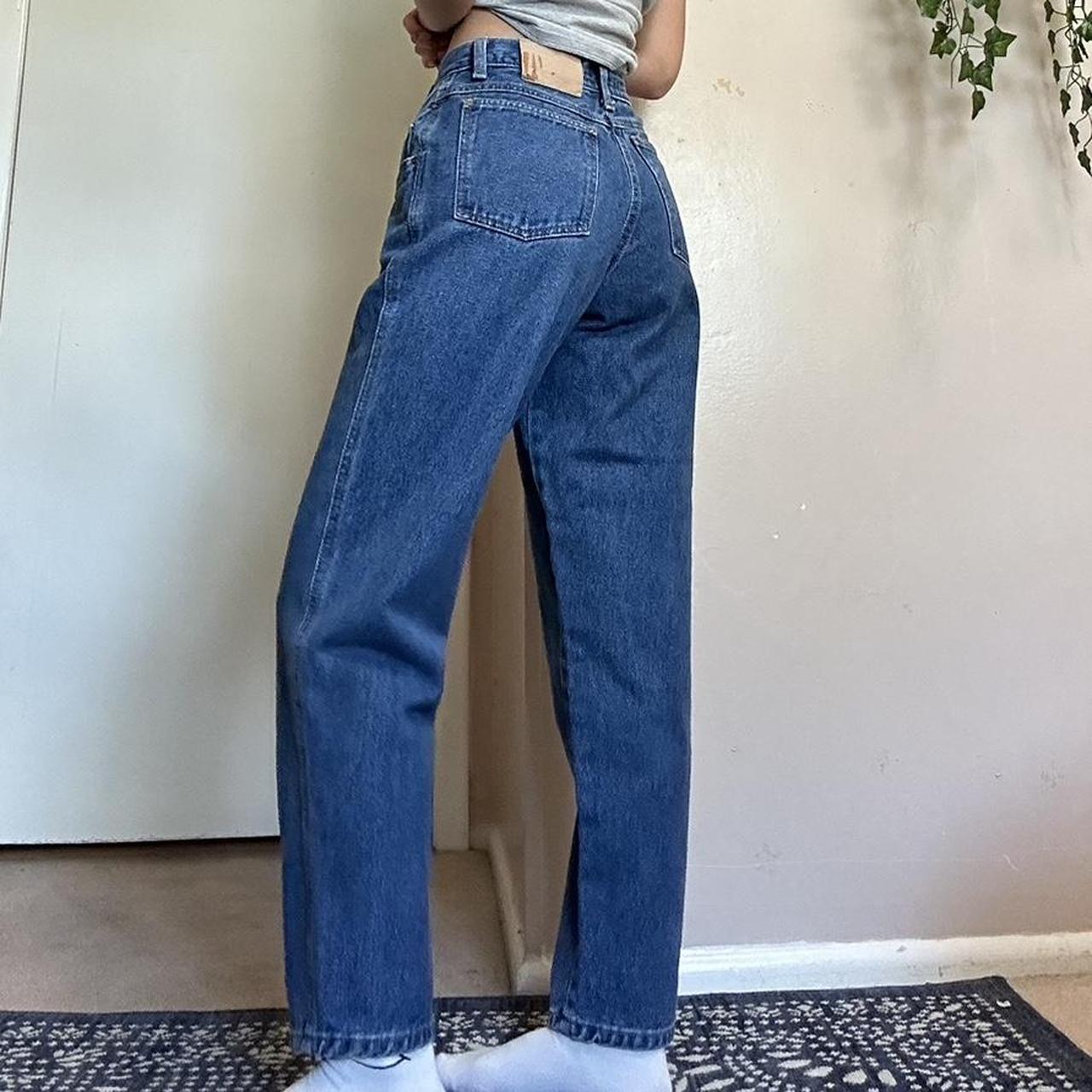 Vintage ZENA Jeans Vintage mom tapered fit Dark... - Depop