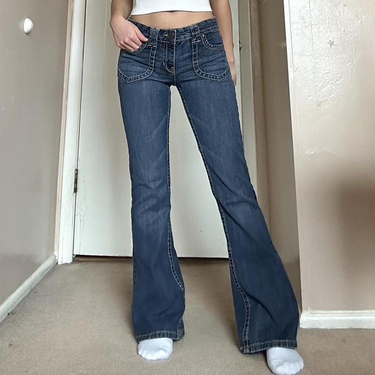 Aeropostale Jean Low rise bootcut Skinny flare... - Depop