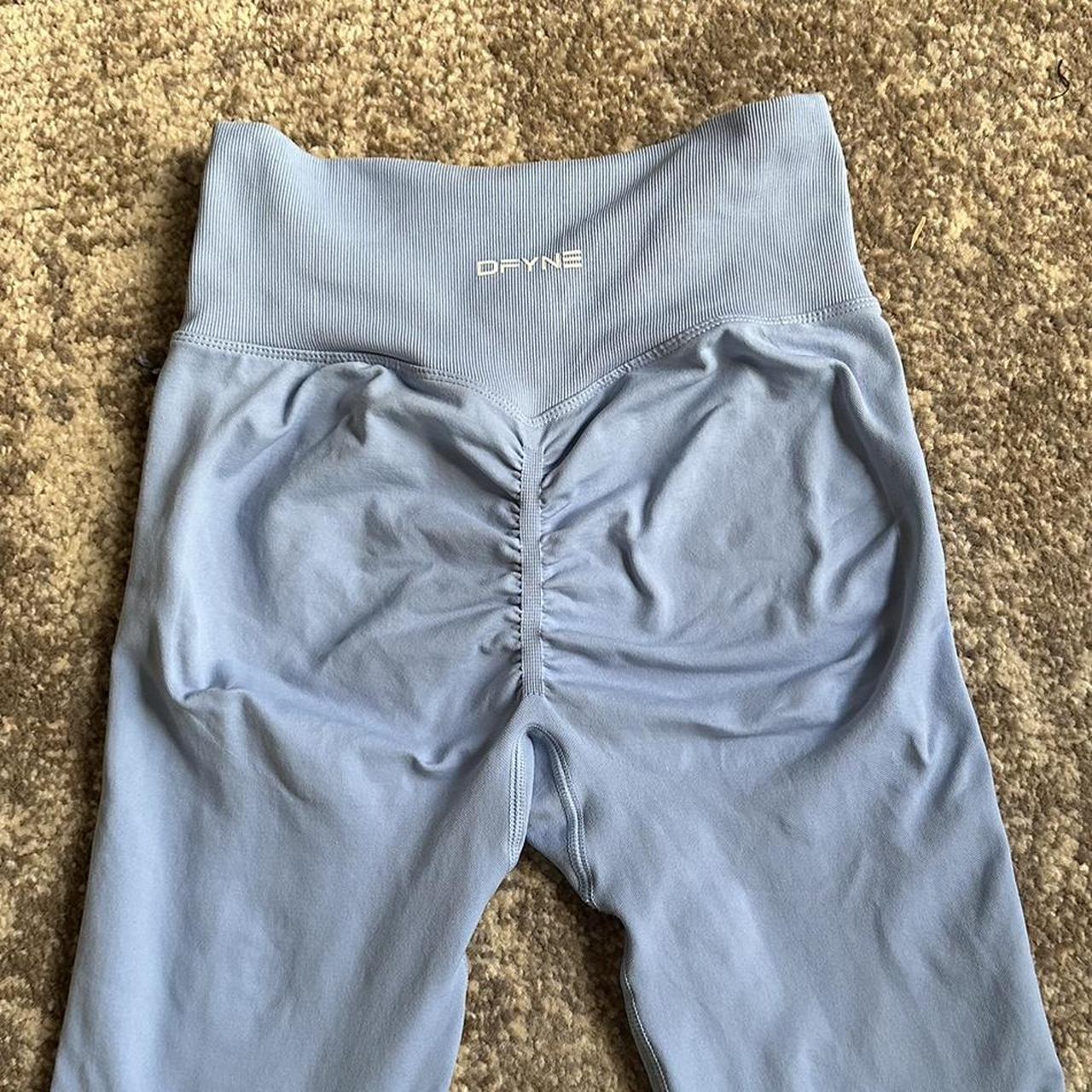 Dfyne Dynamic Leggings Color: Sky Blue Size: - Depop