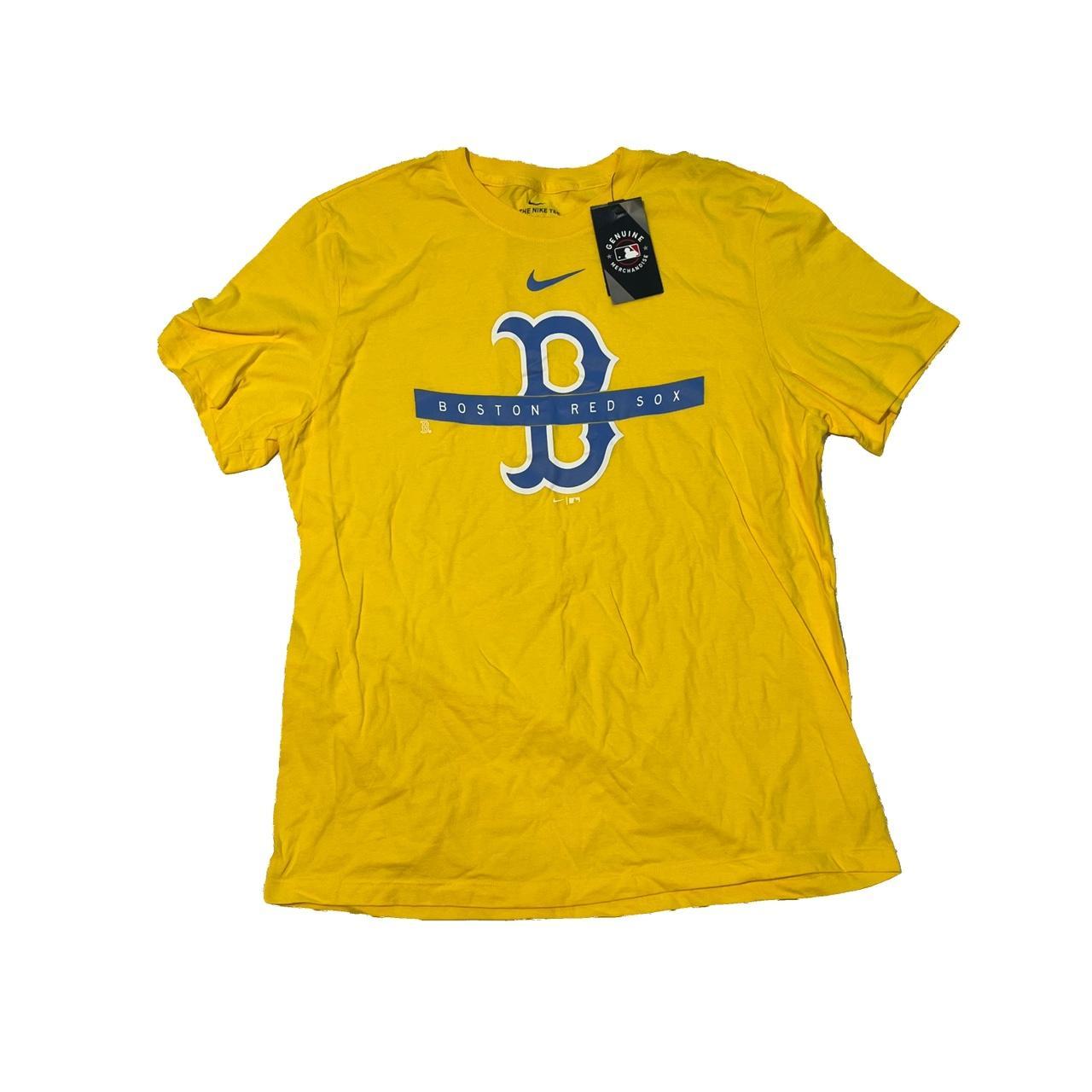 Nike Men's T-shirt Yellow/Blue XL – Boston Red Sox Nike