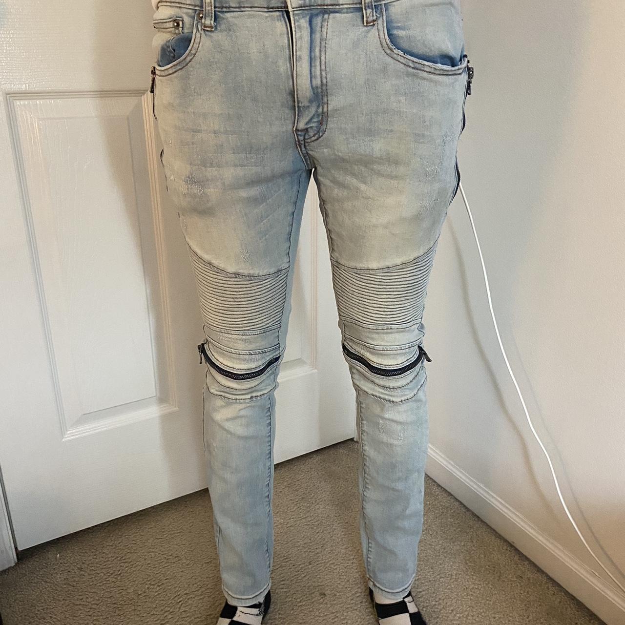 Ribbed skinny jeans - Depop