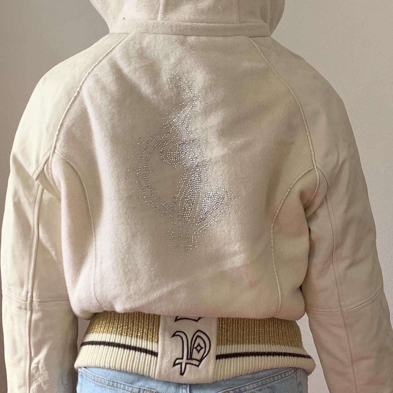 Baby Phat Women S Cream And White Jacket Depop