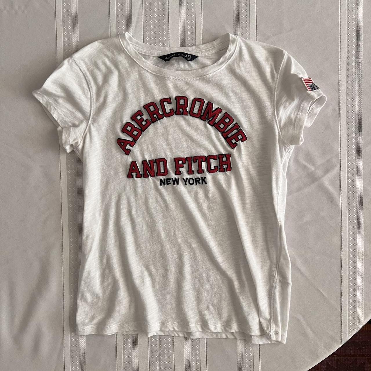 Abercrombie & Fitch Women's T-Shirt - Red - Xs