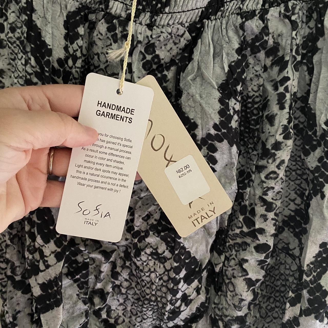 Women's Blouse - Black/Multi – Sofia “Candy” slee… - image 2