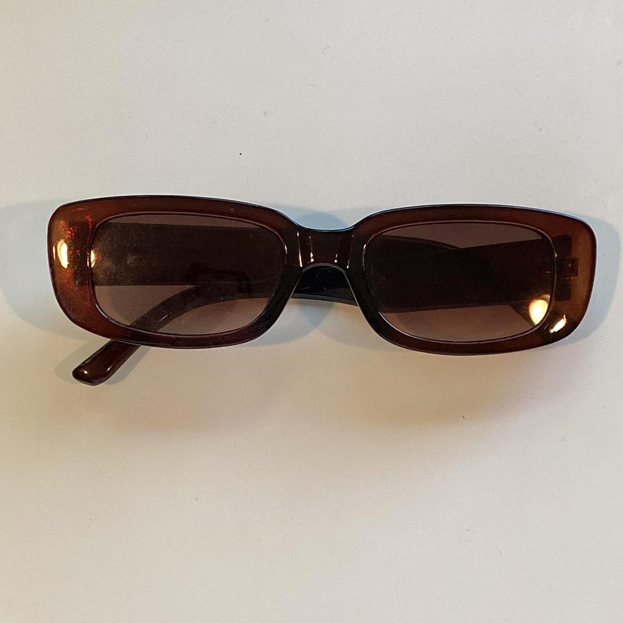 Le Specs Women's Brown Sunglasses | Depop