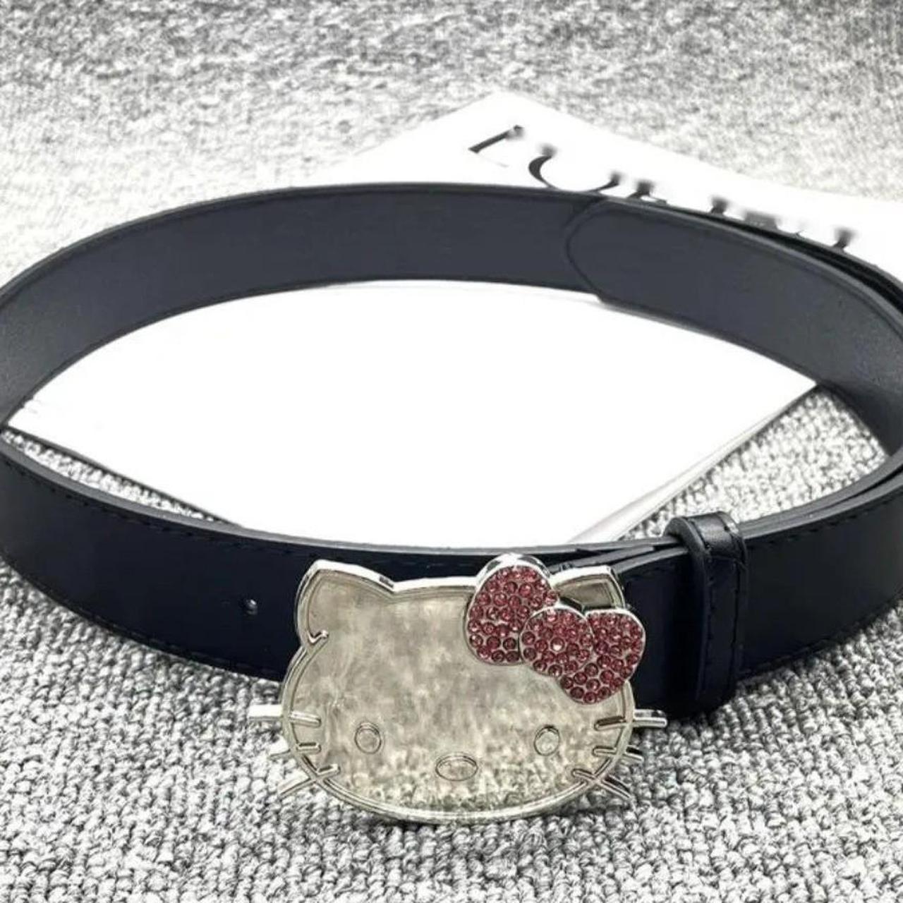 New Y2k Sanrio Hello Kitty Leather Belt Womens 40.16... Depop