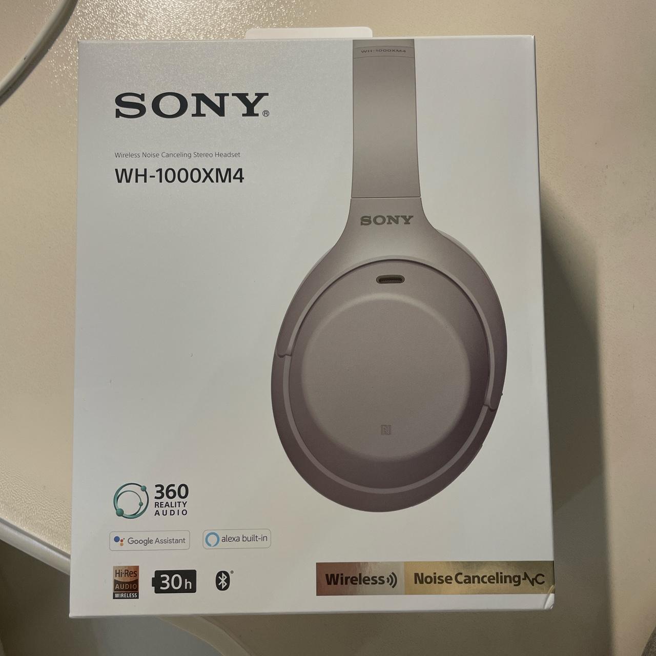 sony xm4’s used once with box and receipt - Depop