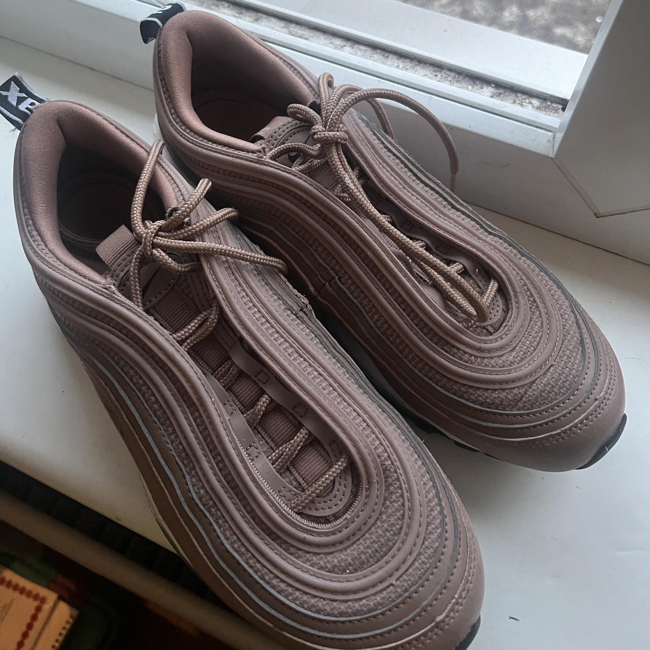 nike air max 97s brown size 6 barely worn little Depop