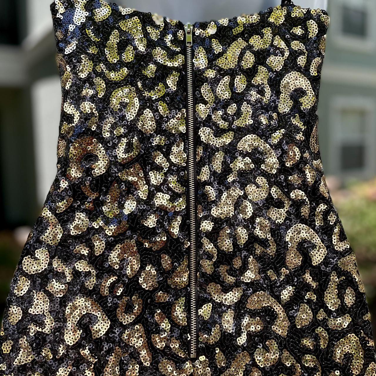 Guess black clearance and gold dress