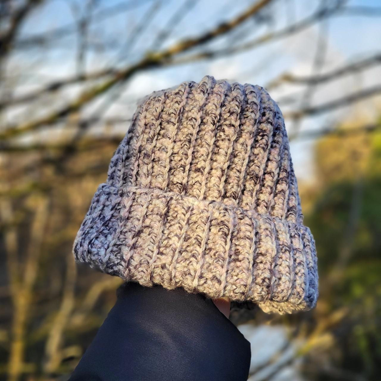 Hand crochet beanie hat made by me Made from Aran Depop