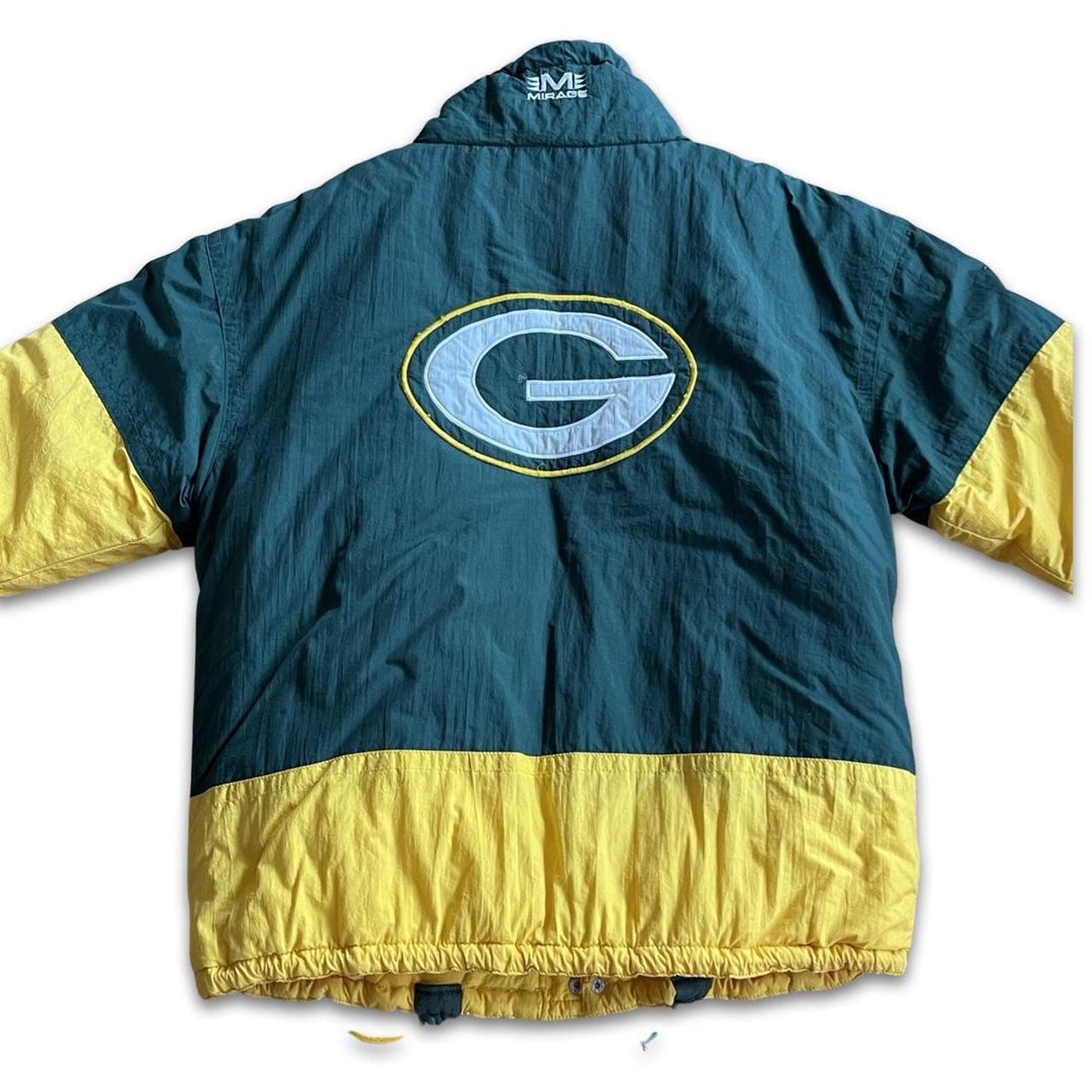 Vintage Green-bay Packers Winter Jacket, Men's - Depop