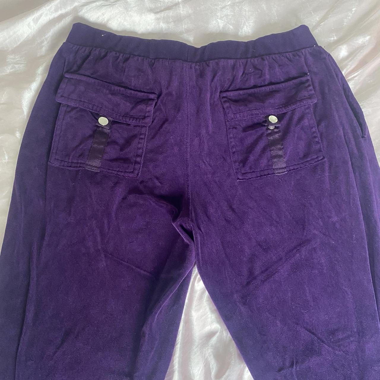 Purple y2k tracksuit pants Tag says 2xl but could... - Depop