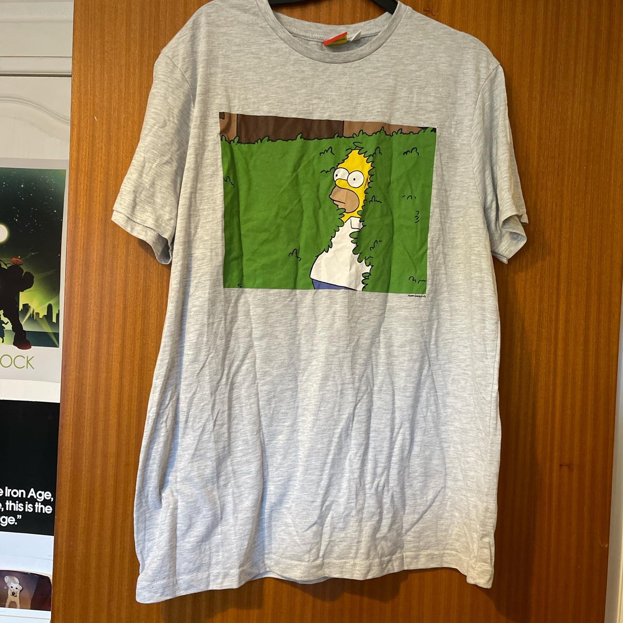 Primark Men's Grey and Green Tshirt Depop