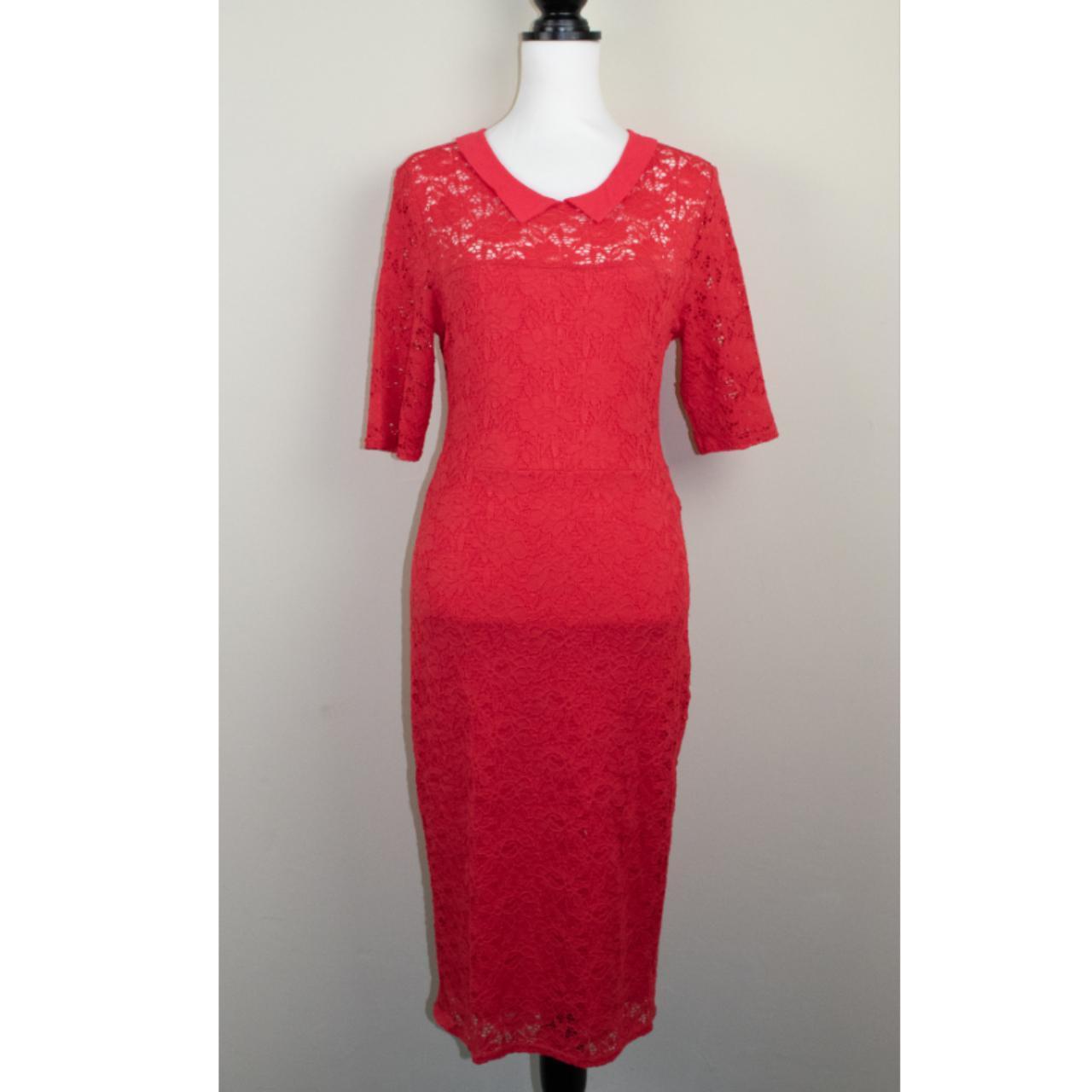 Lindy Bop Women's Red Dress | Depop