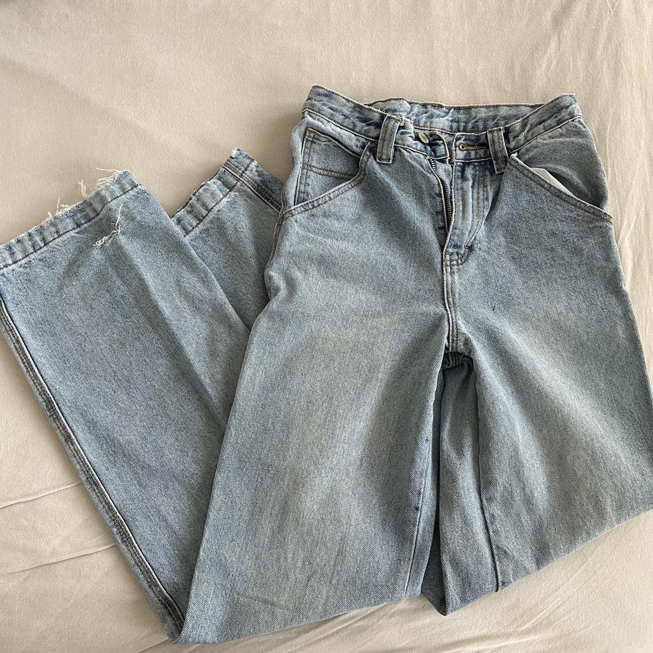 brandy melville feanne jeans signs of wear at the... Depop