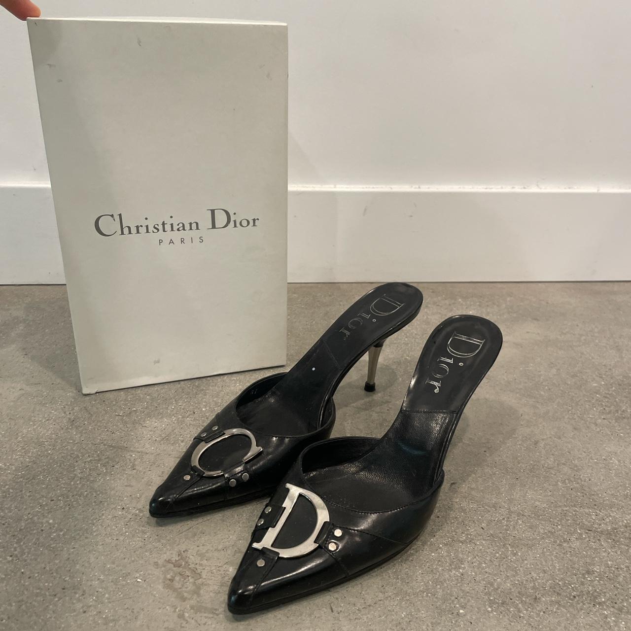 2004 Spring Dior Gaucho Mule Heels – Pink | Depop