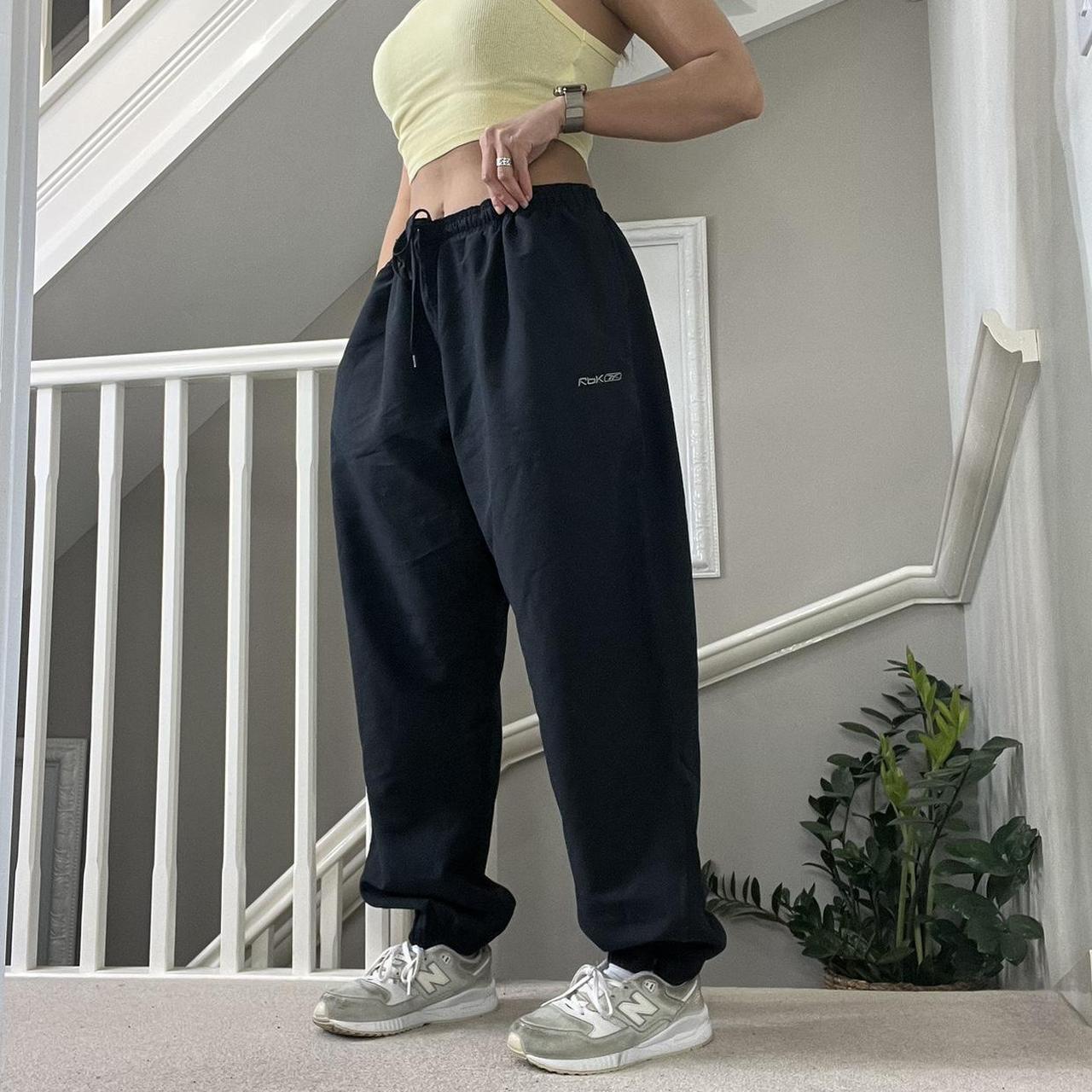 Y2K Vintage Reebok Baggy Wind-pants / Tracksuit - Depop