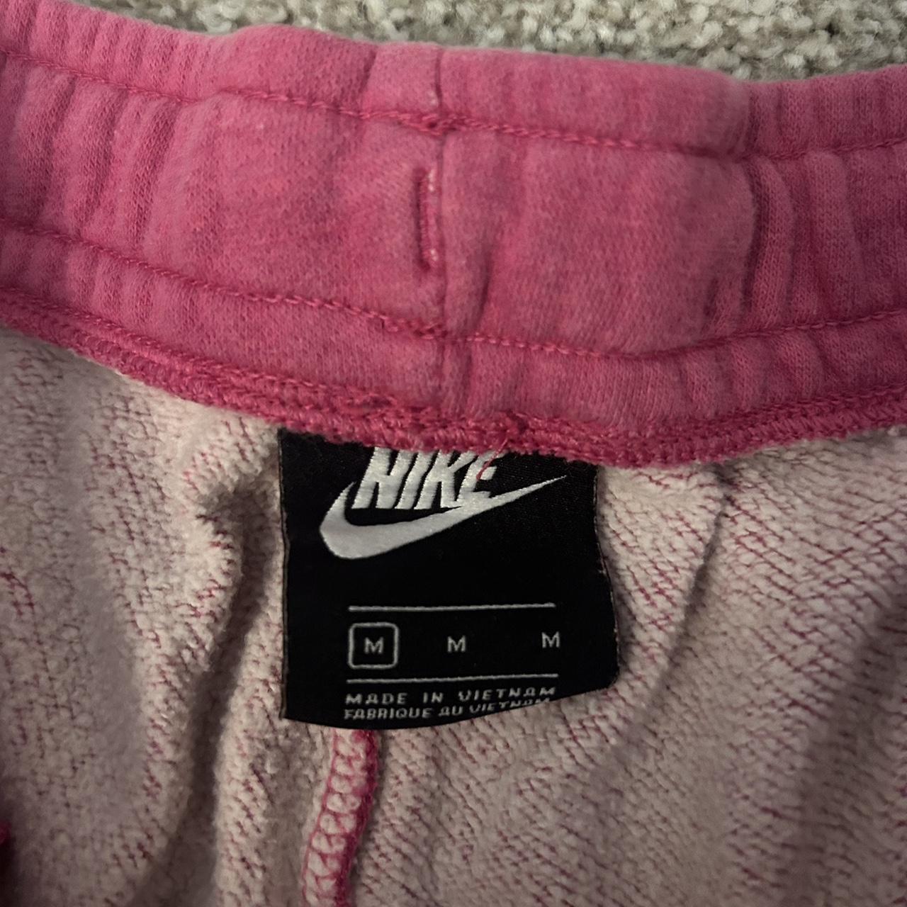 pink nike joggers good condition open to offers... - Depop