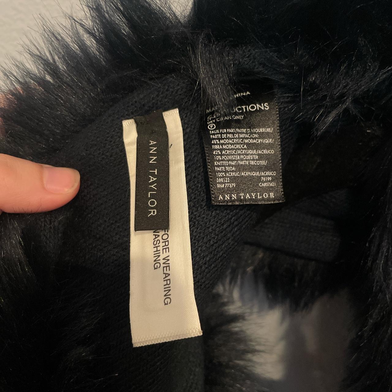 Ann Taylor Fur Collar. Only worn a handful of times!... - Depop