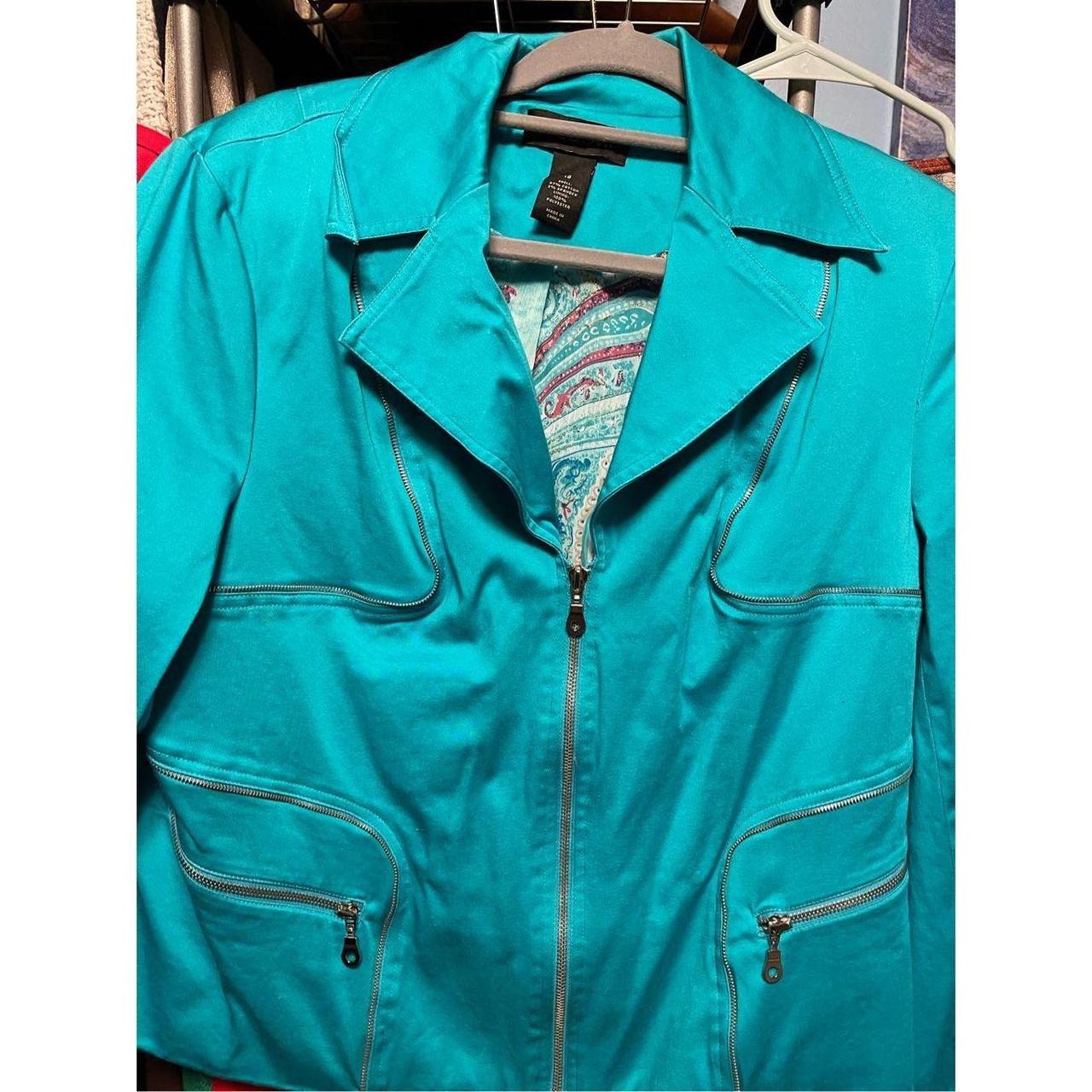 Lane Bryant Women S Green Jacket Depop