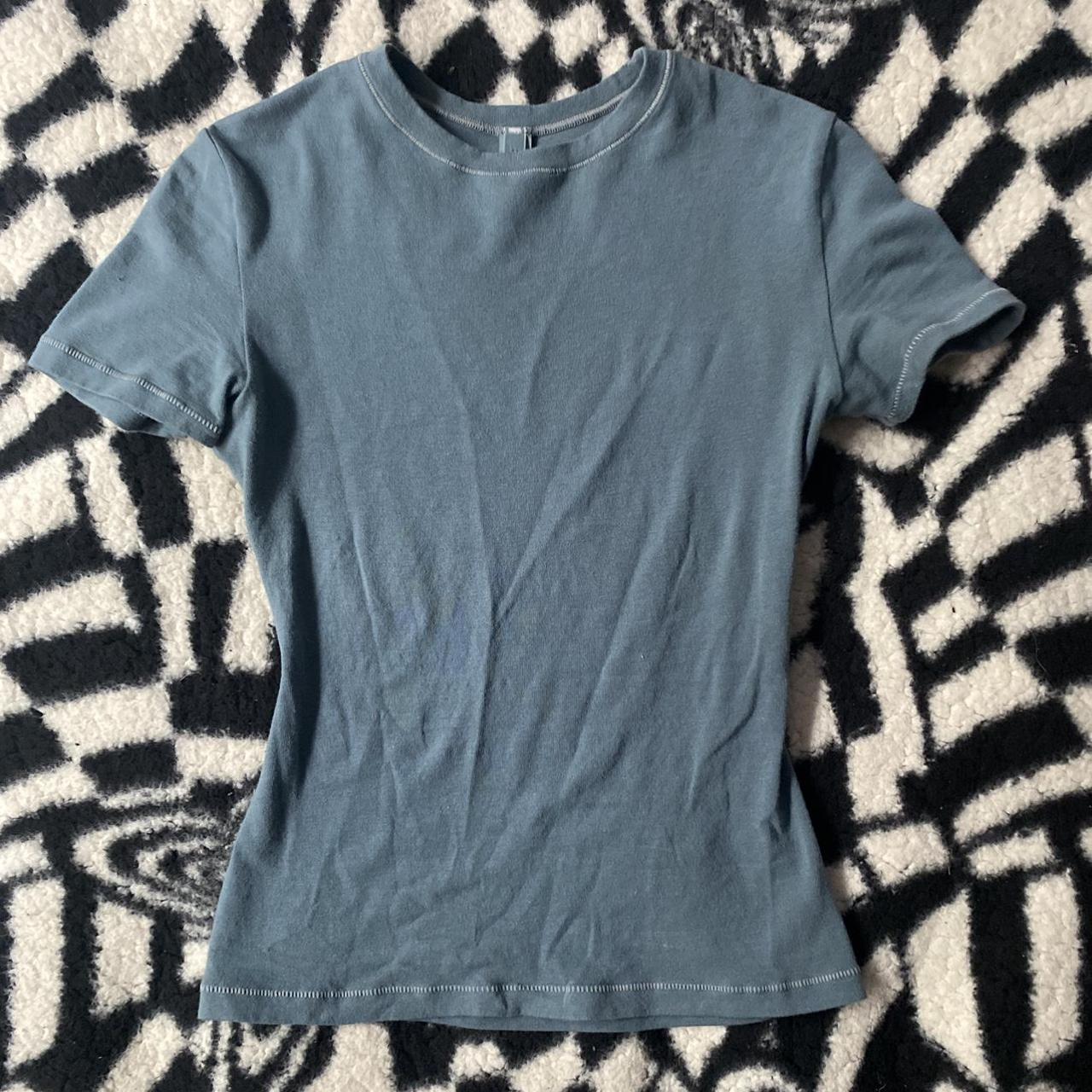 Skims cotton jersey tshirt in kyanite. This is a... Depop