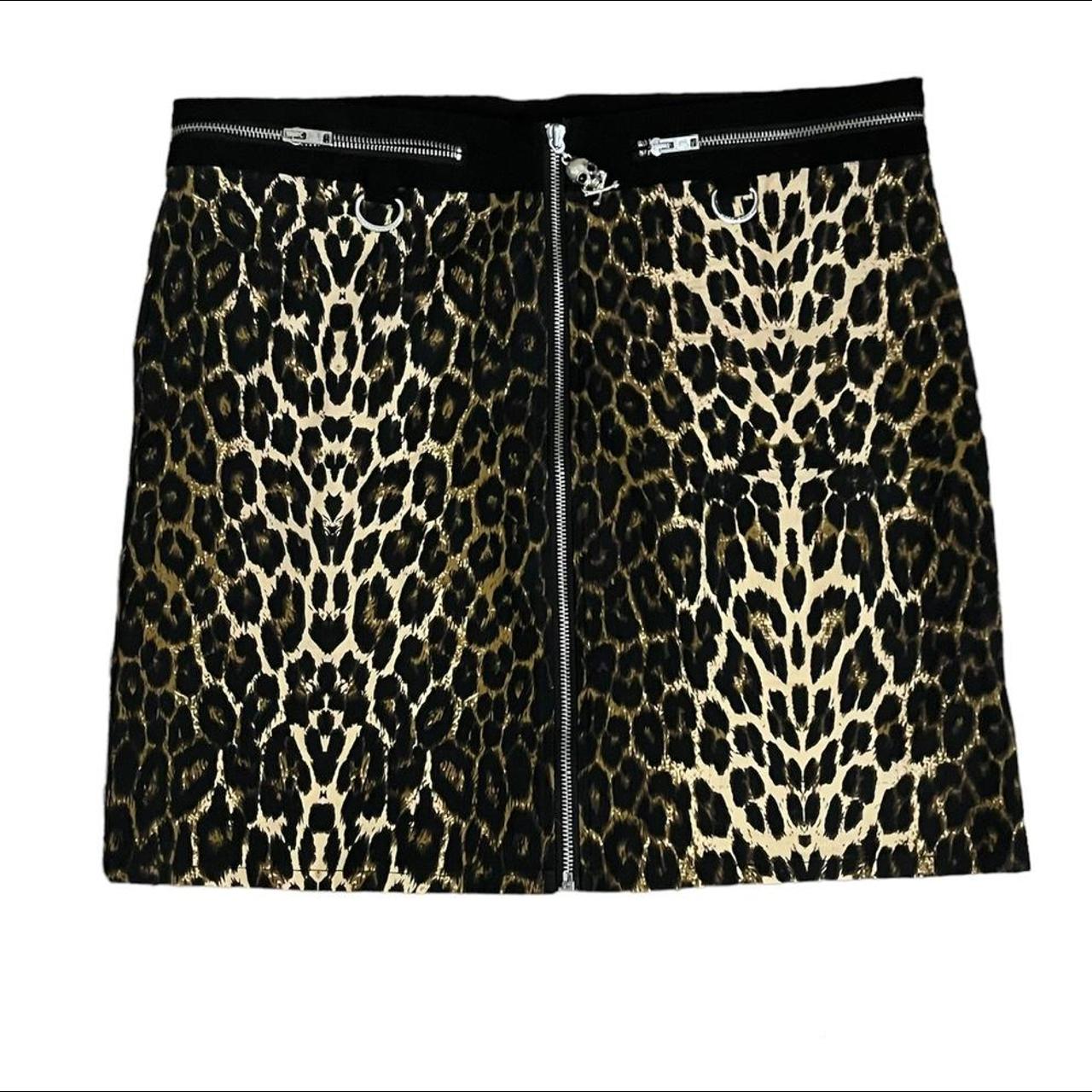 Killstar leopard/cheetah semi mini skirt Has cool... - Depop