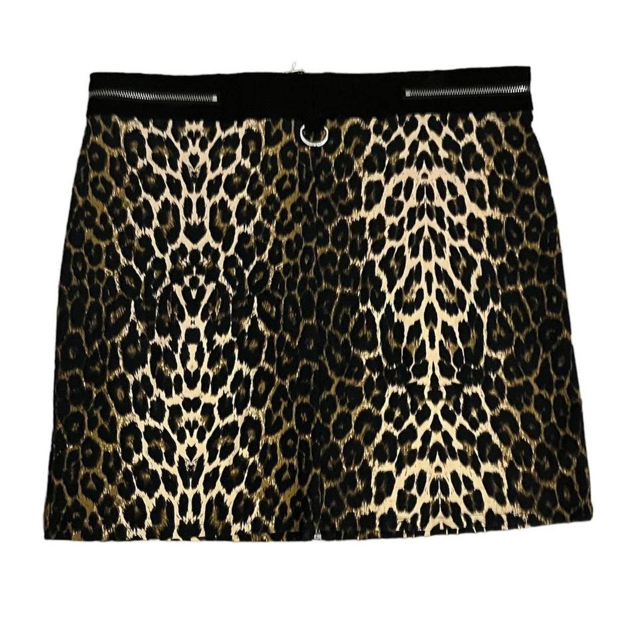 Killstar leopard/cheetah semi mini skirt Has cool... - Depop