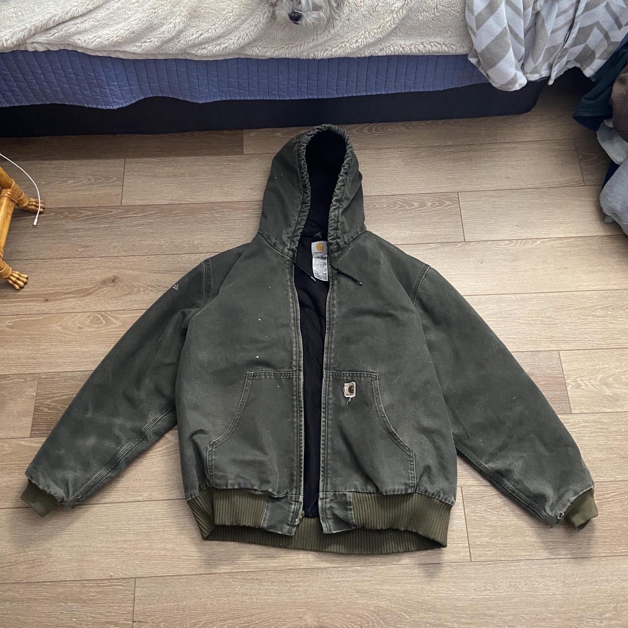 Carhartt Men's Green Jacket | Depop