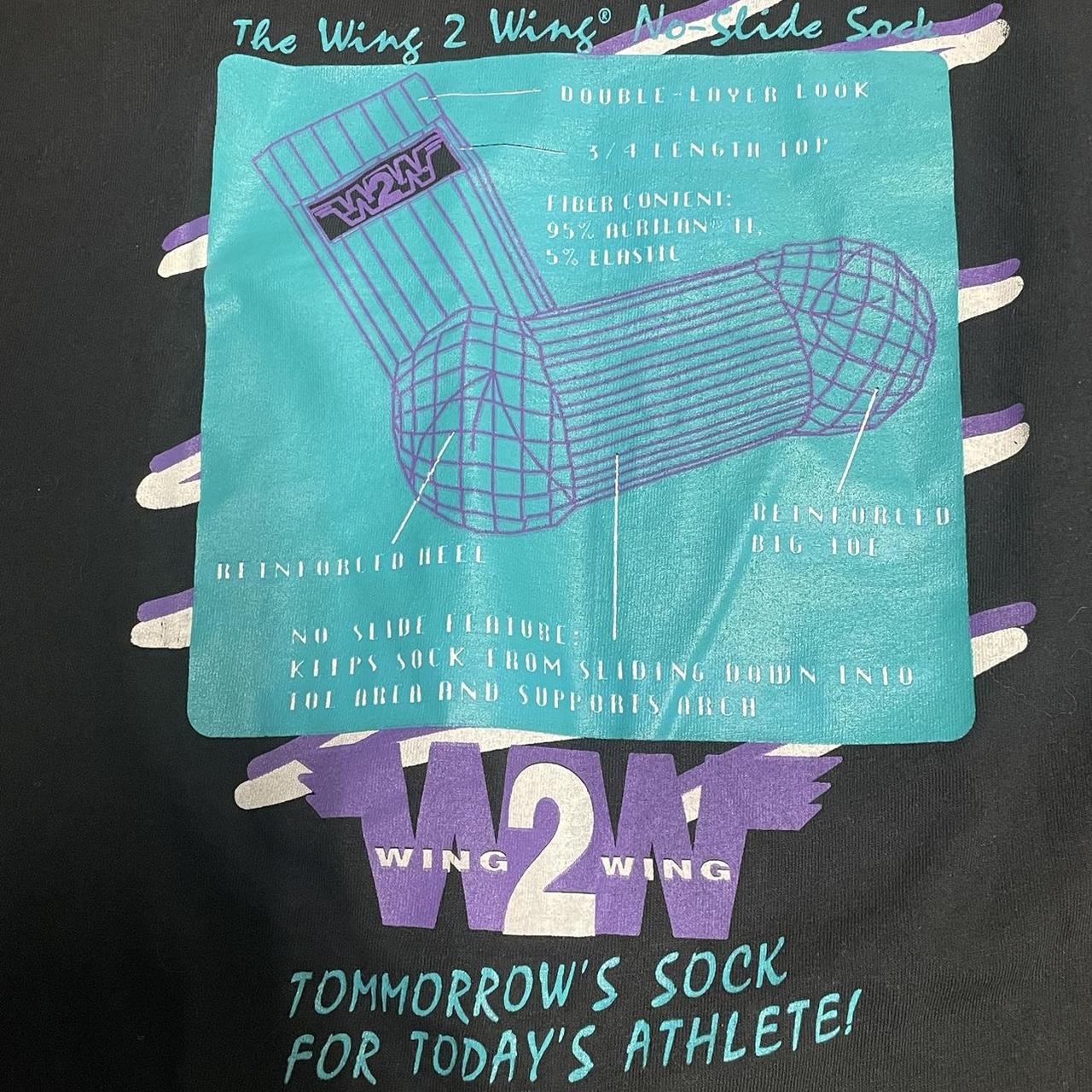 Vintage Wing 2 Wing Black Fruit of the Loom shirt... - Depop