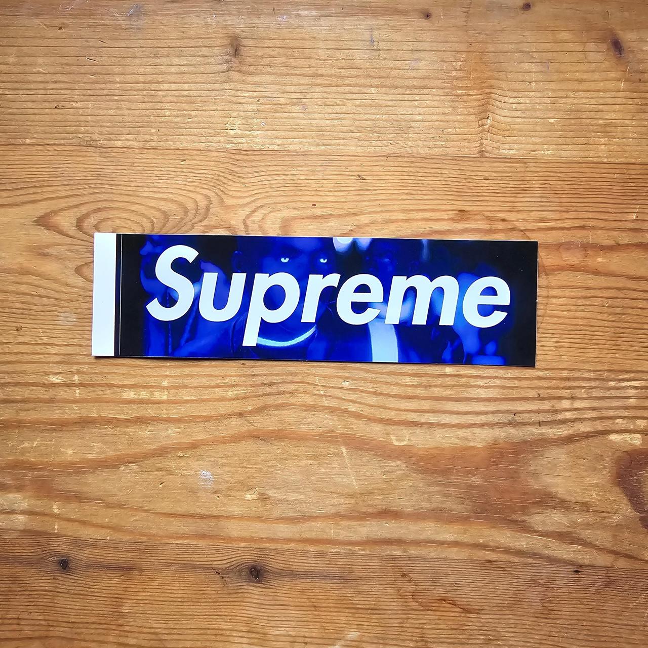 Blue supreme box logo sticker best sale