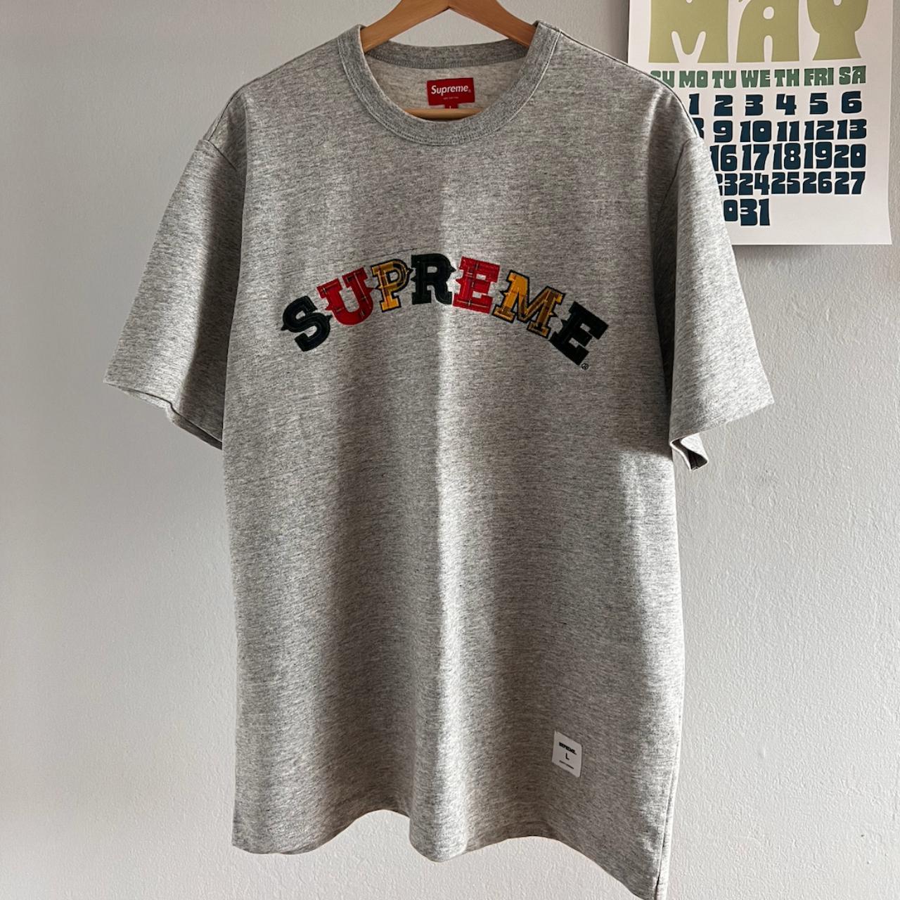 FW20 Supreme Plaid Applique Shirt. Size Large. Worn... - Depop