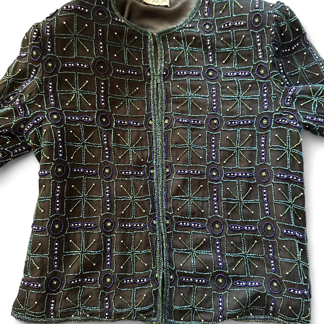 Scala Women's Party Jacket - Green/Multi - One si… - image 2