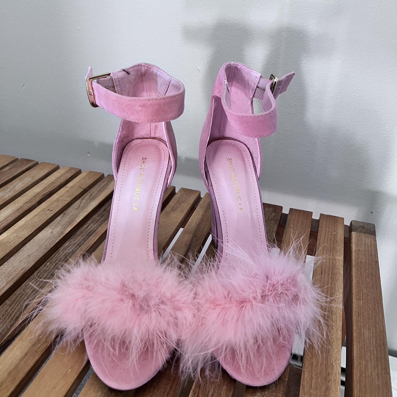 Pink heels size outlet 8