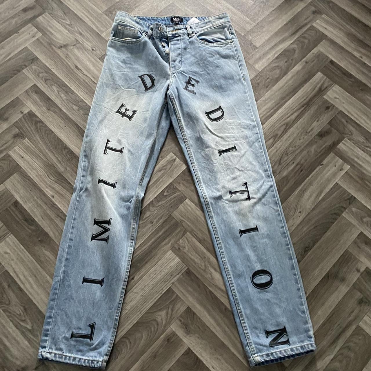 BoohooMAN limited edition denim jeans Bought for... Depop