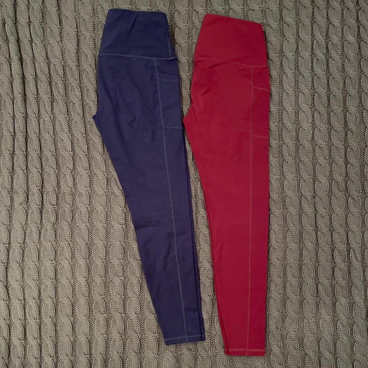 Bundle- Two Pairs Workout Leggings navy blue and... - Depop