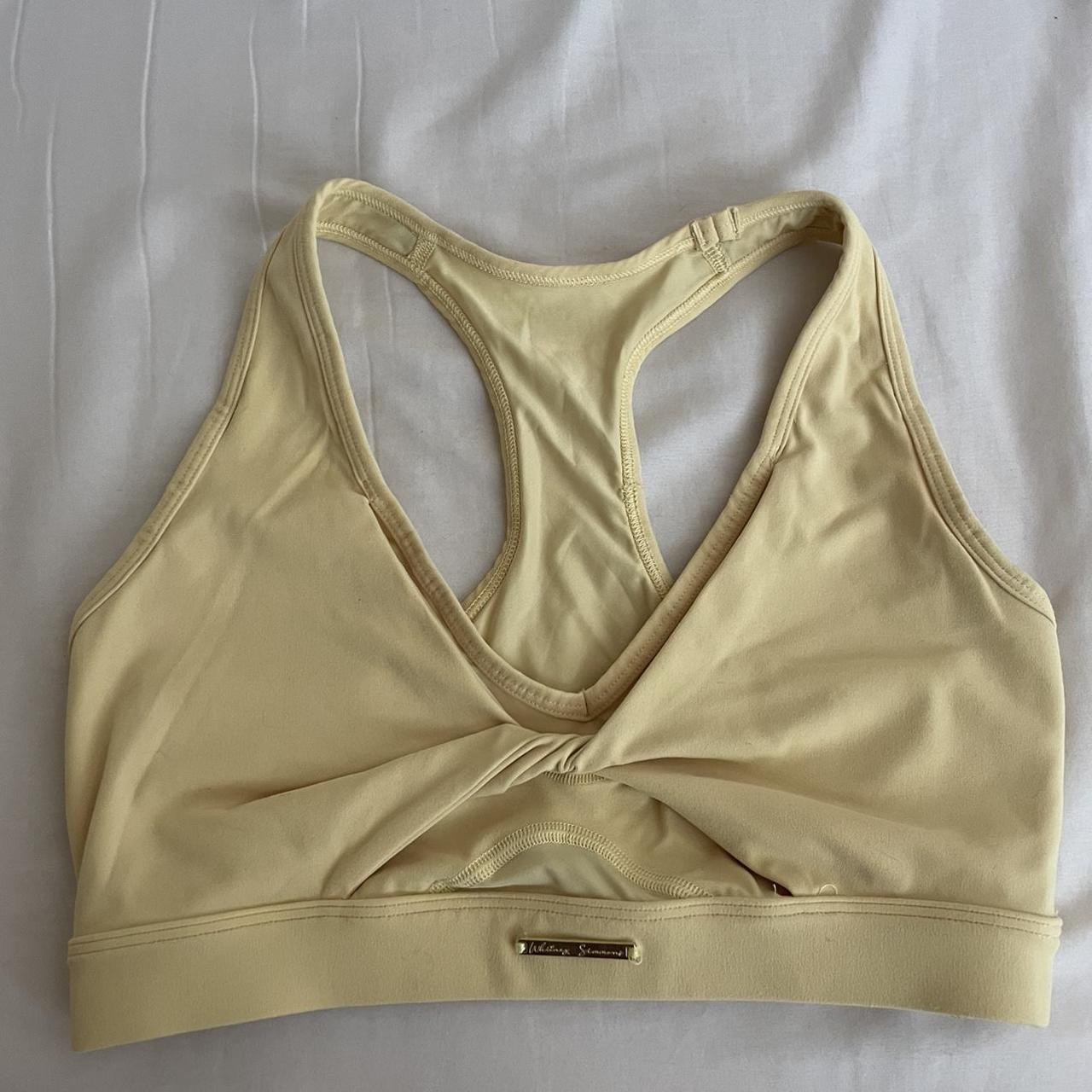 gymshark x whitney simmons collection bra in pollen... - Depop