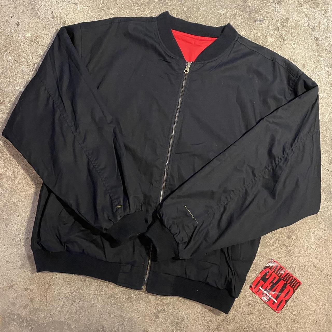 Men's Black and Red Jacket | Depop