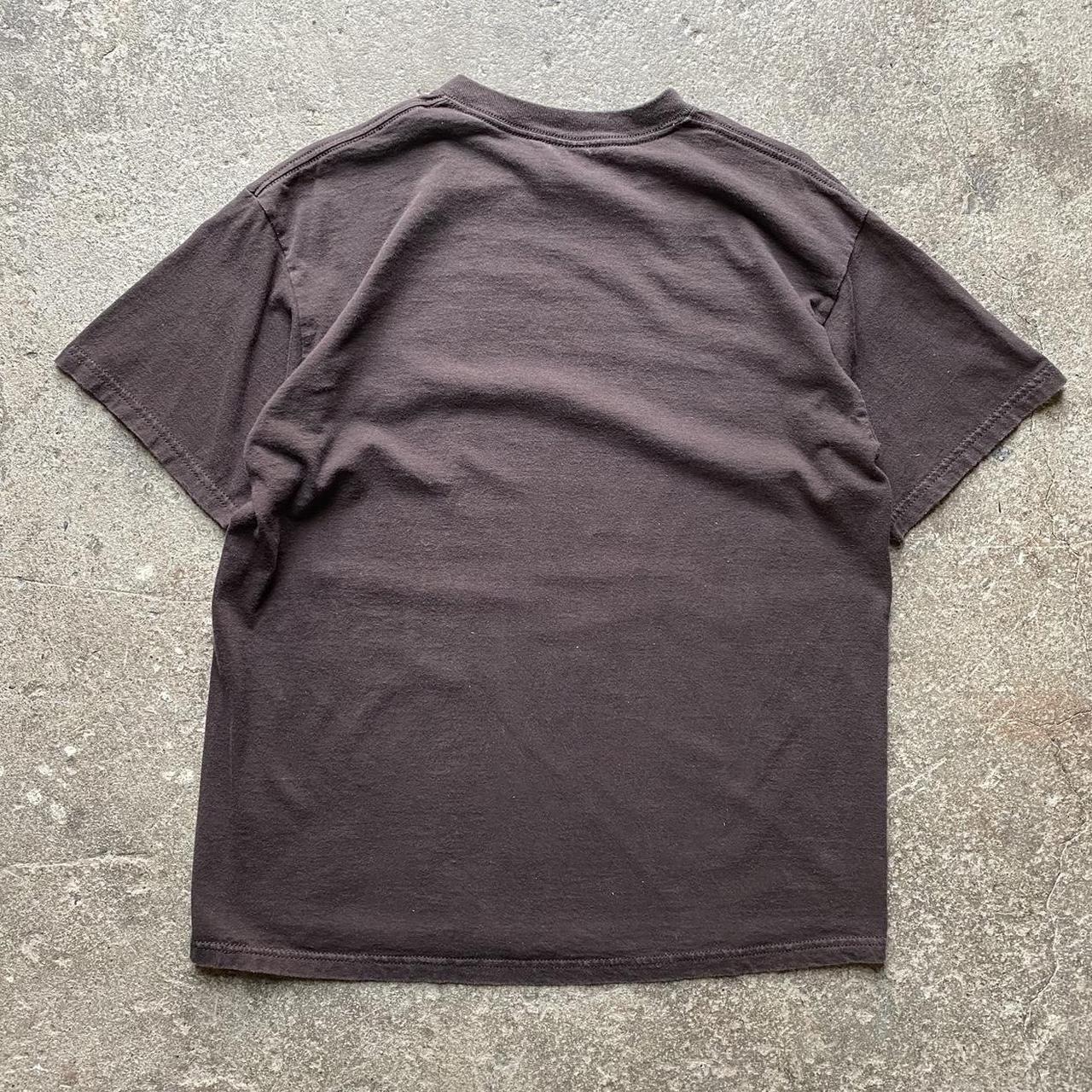 American Vintage Men's Brown and Cream T-shirt | Depop