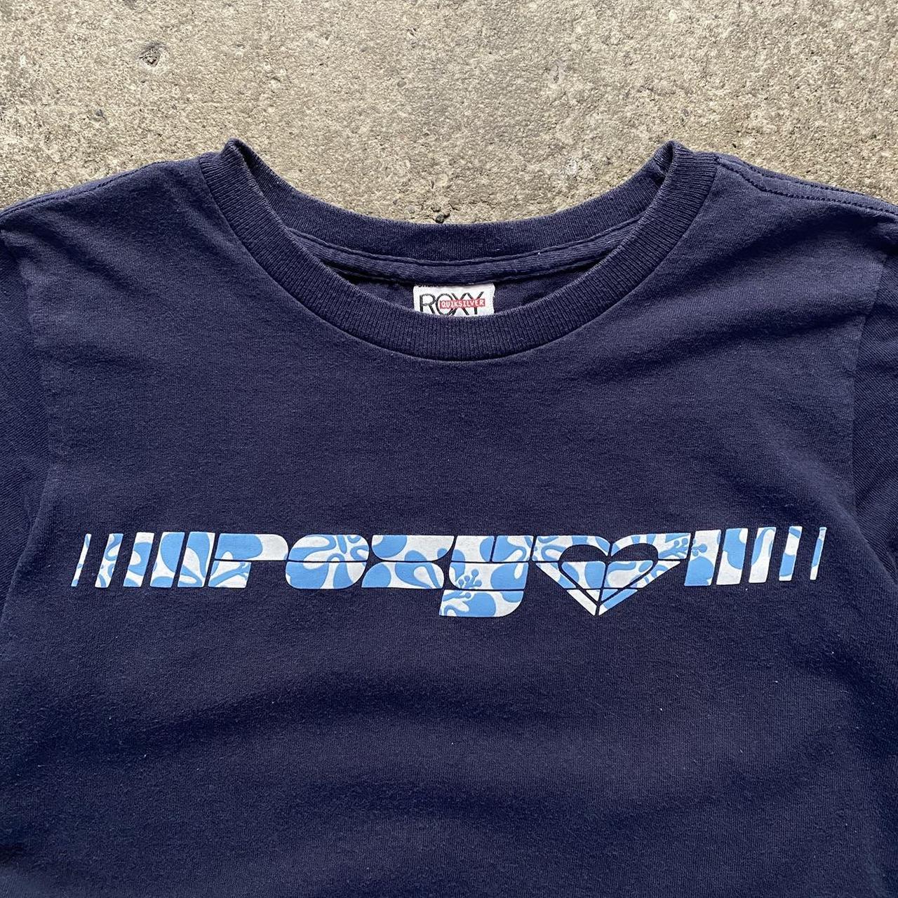 🛒 early 2000's ROXY: BY QUICKSILVER faded navy blue... - Depop