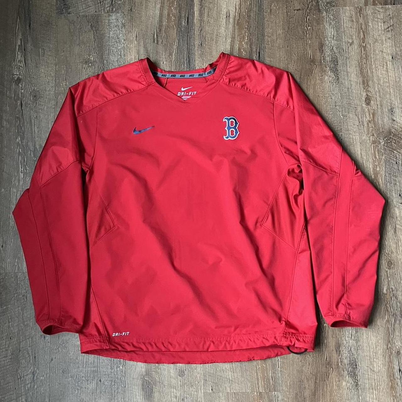 Men's Nike Long Sleeve Boston Red Sox Pullover Size - Depop