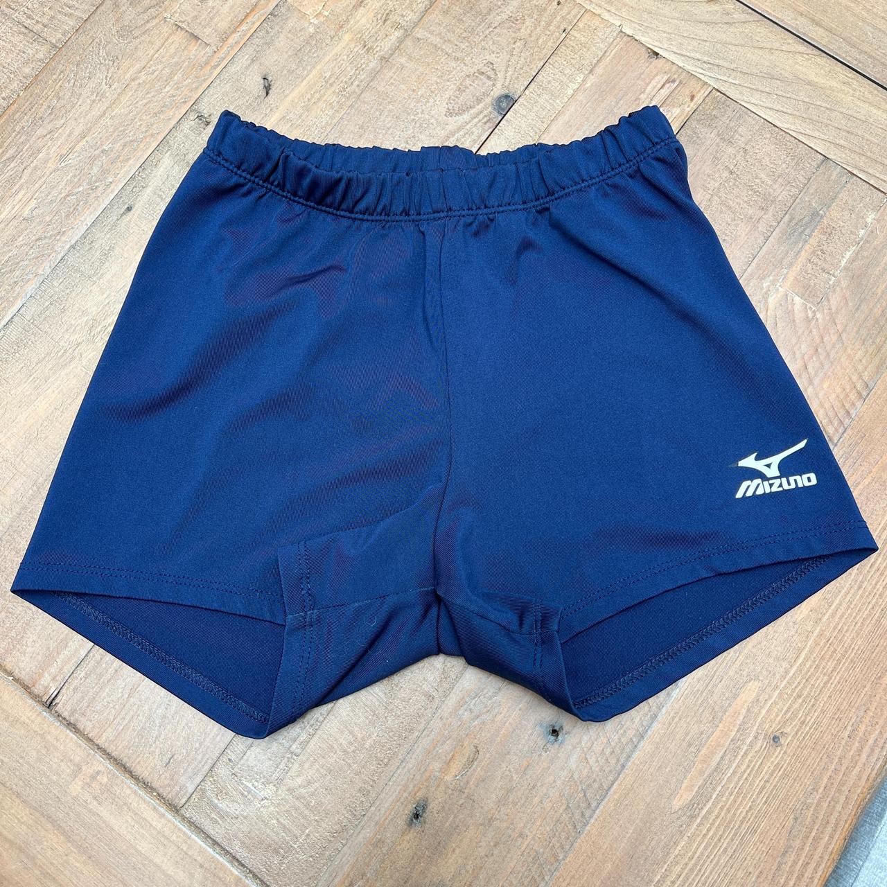 Mizuno Navy Blue Volleyball Shorts / Spandex Size... Depop