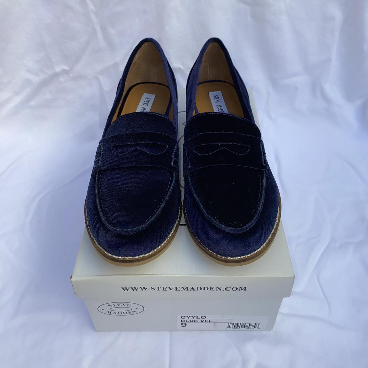 Steve madden blue sales loafers