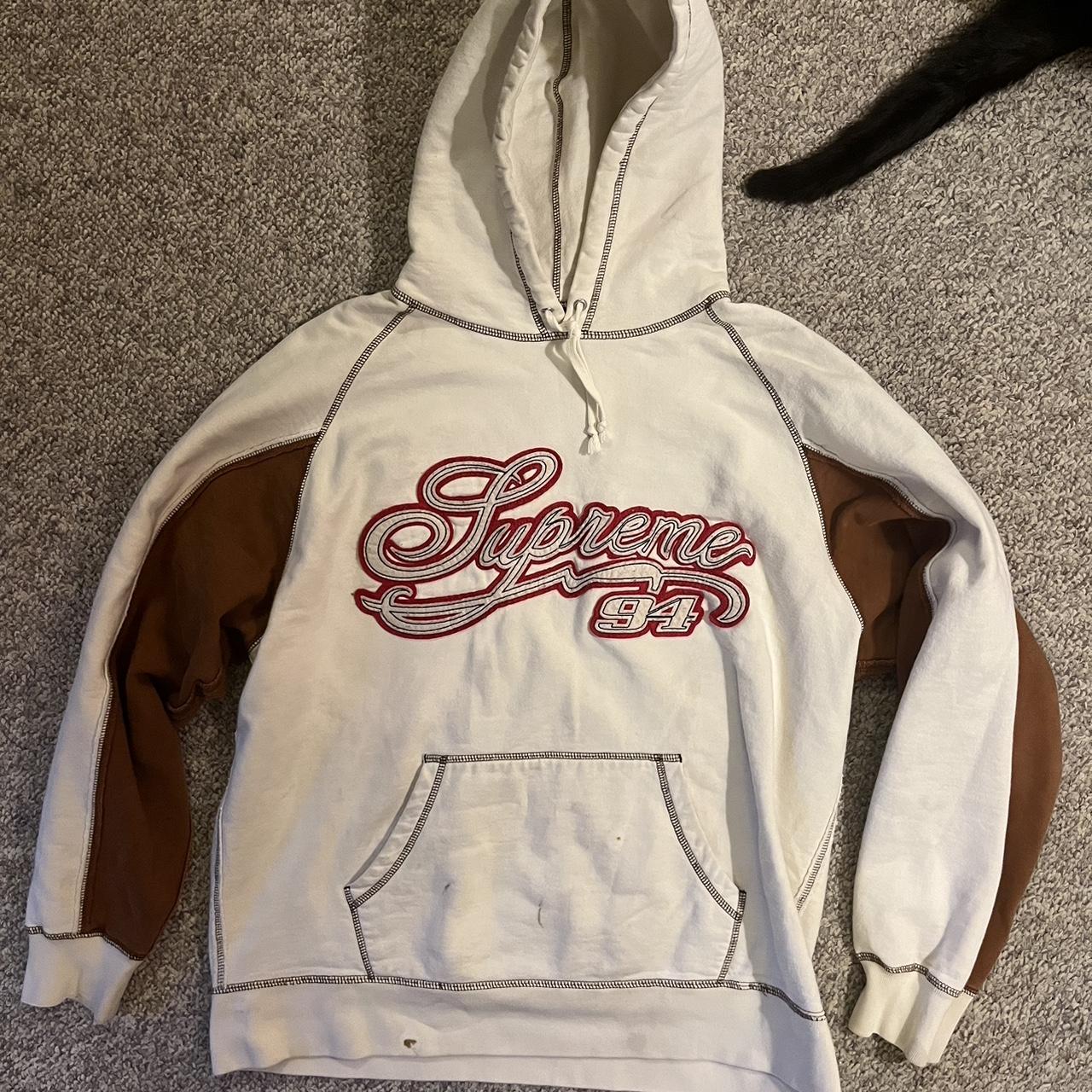 Supreme Script Paneled SS21 Medium Hoodie...