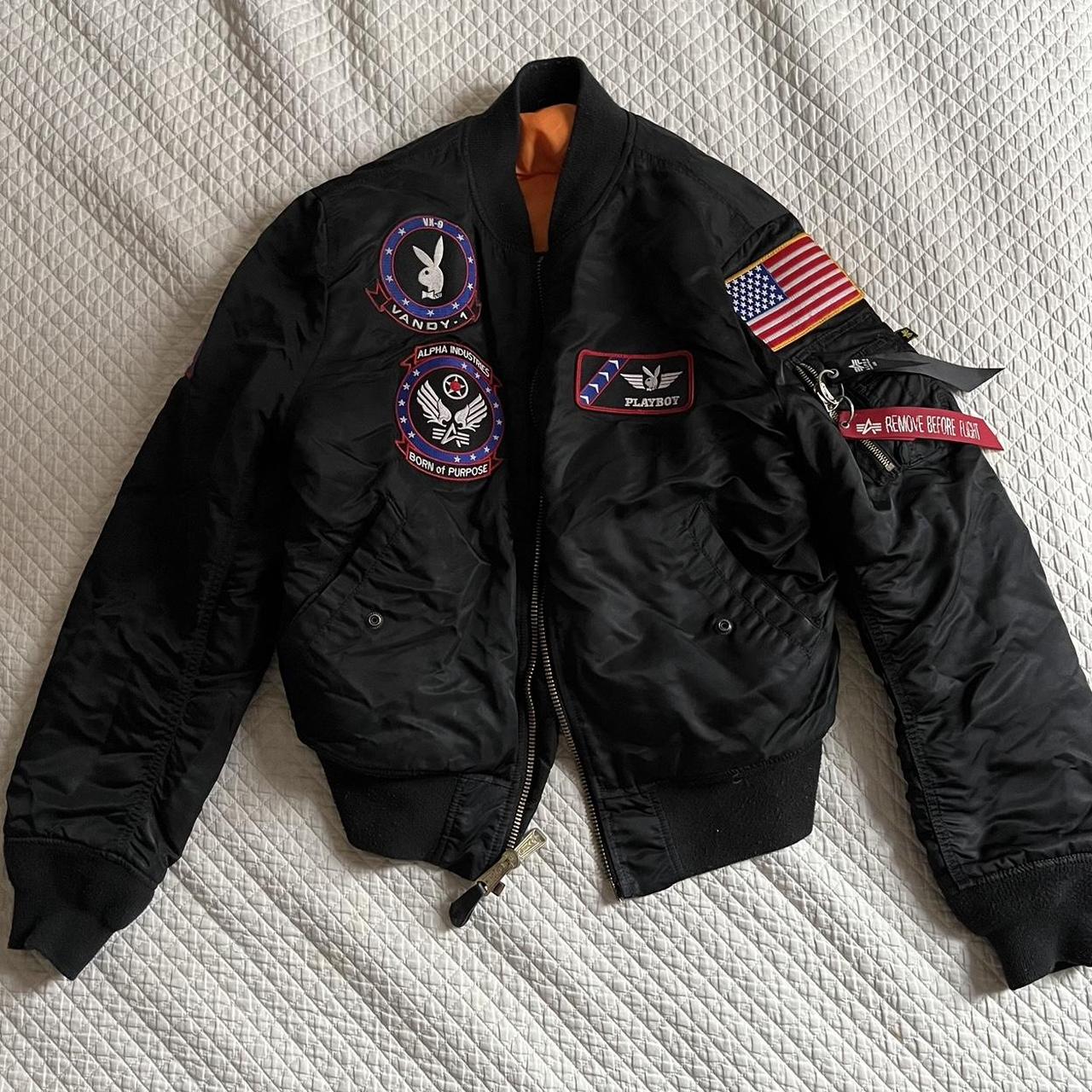 Alpha Industries Men’s Vandy-1 Alpha Bomber Jacket L... - Depop