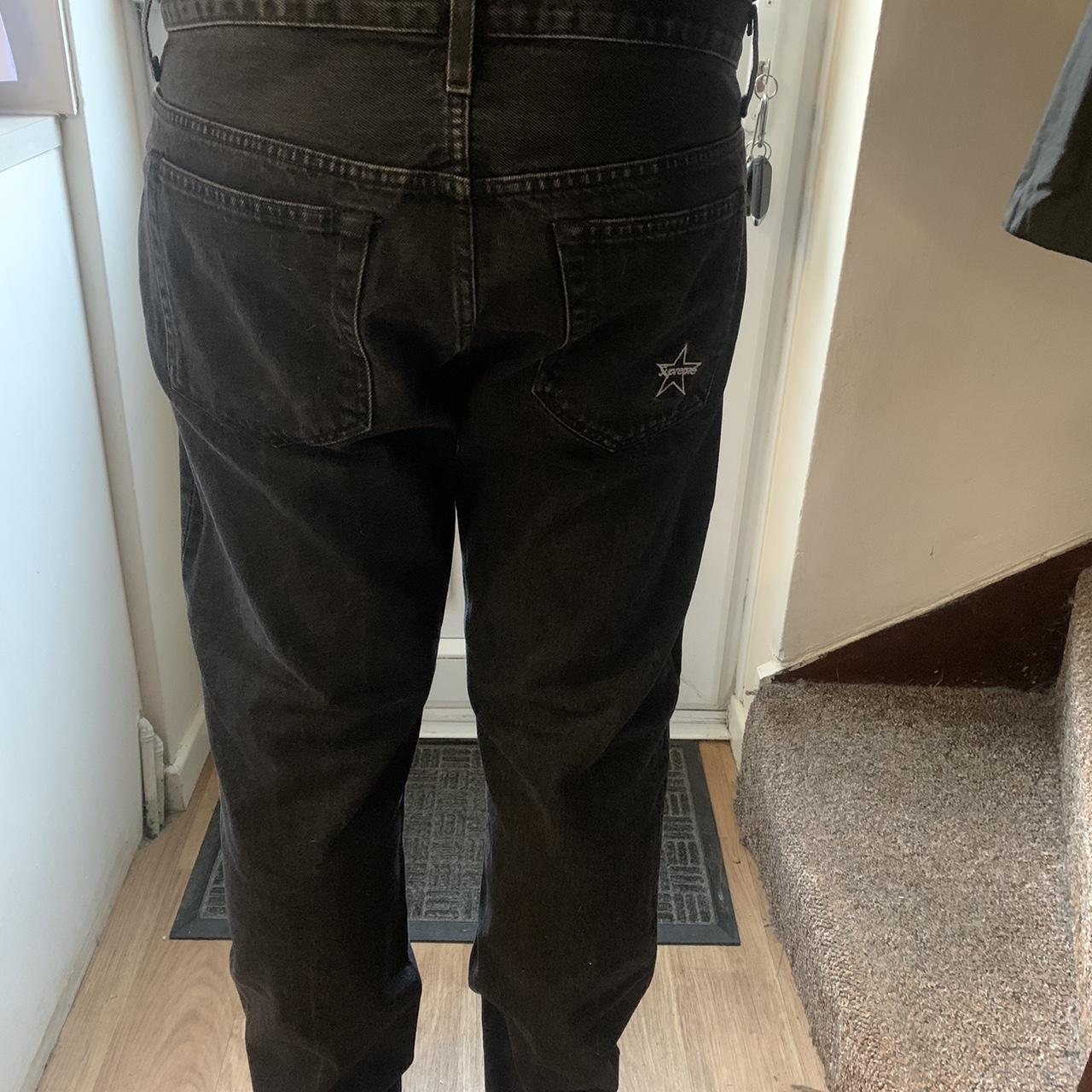 mens jeans supreme jeans black