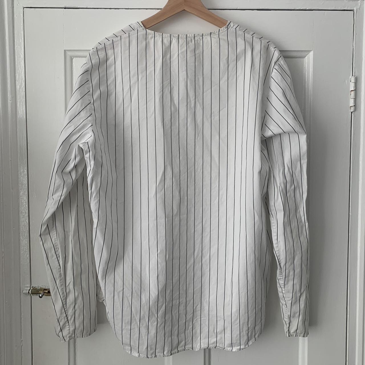 COS Men's White and Black Shirt | Depop