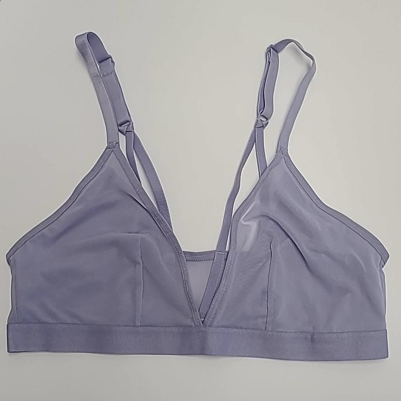 Target Auden purple mesh bralette purple bra with... - Depop