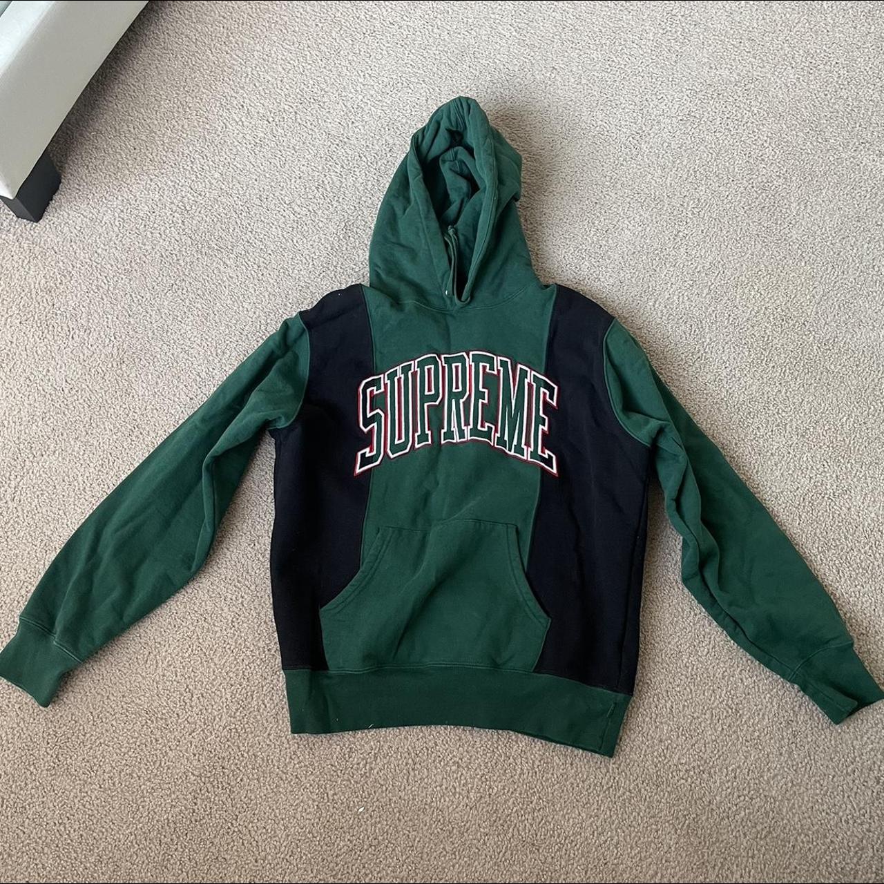 SUPREME HOODIE Classic Green Black Red White Colors... - Depop