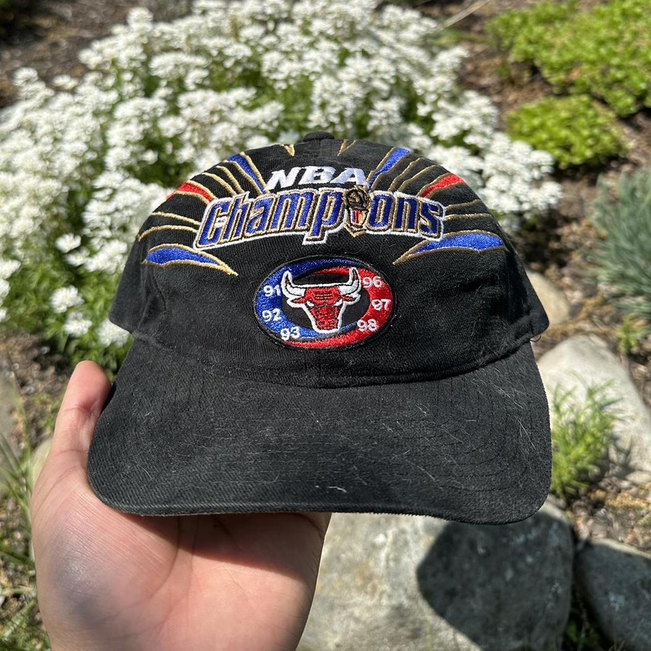 Vintage 1998 Chicago Bulls Hat. The hat is in good... - Depop